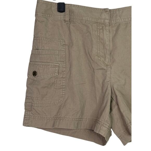 J. Crew Cotton Classic Chino Utility Flat Front Pocket Casual Shorts 10 Khaki - Picture 3 of 15